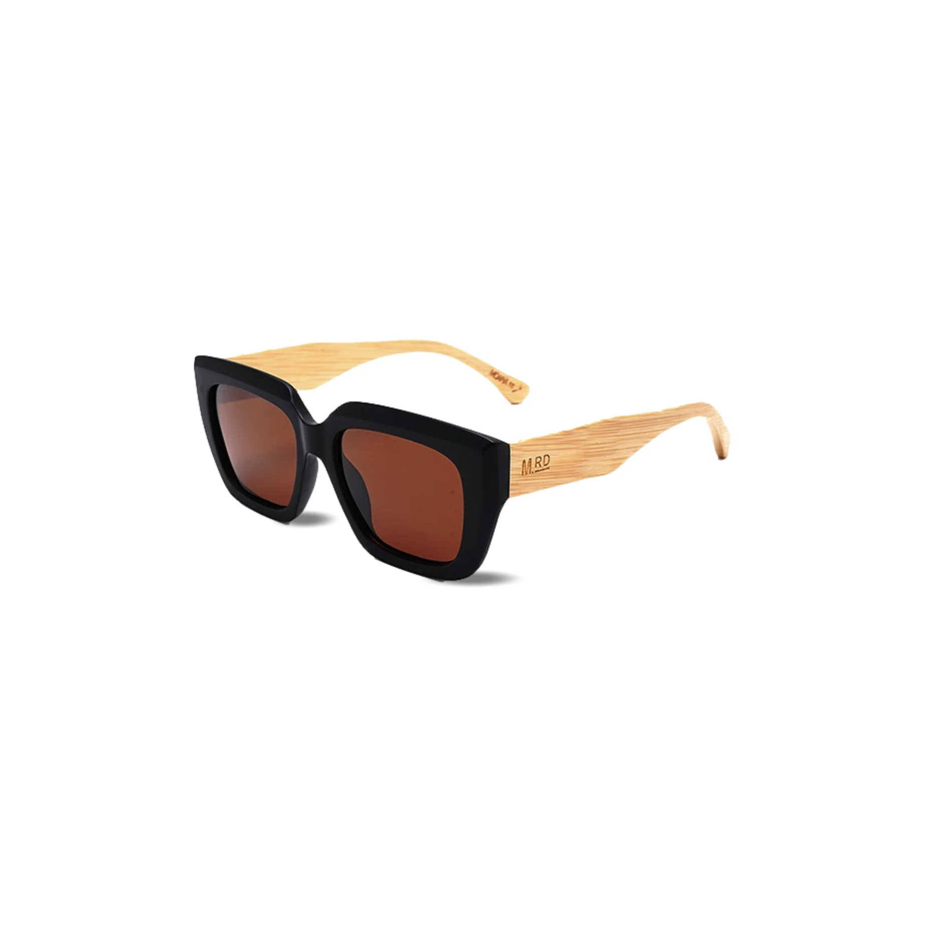 Fashion Sunnies - Noode/Black with Wooden Arms