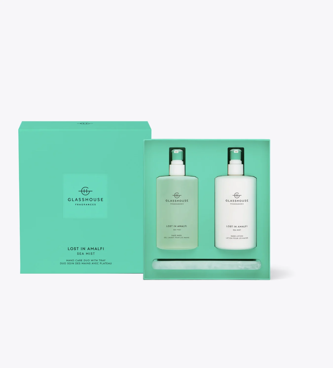 Glasshouse Fragrances Hand Care Duo with Tray - Lost In Amalfi