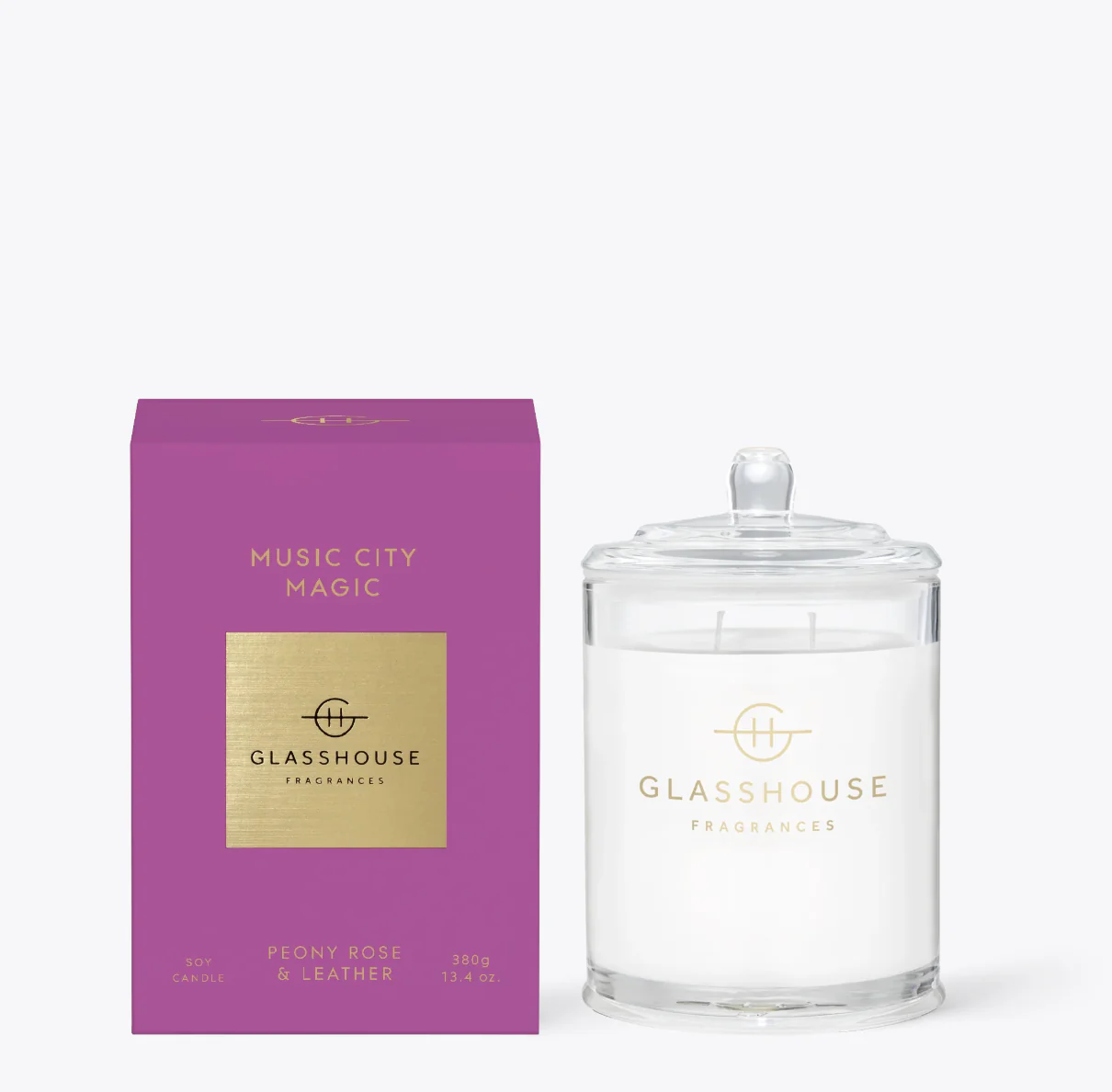 Glasshouse Fragrances Music City Magic Candle - 380g