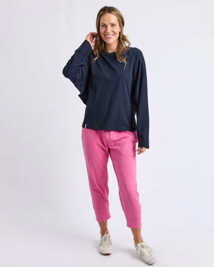 Hayden Long Sleeve Tee - Navy - Image 2