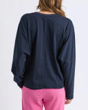 Hayden Long Sleeve Tee - Navy - Image 3