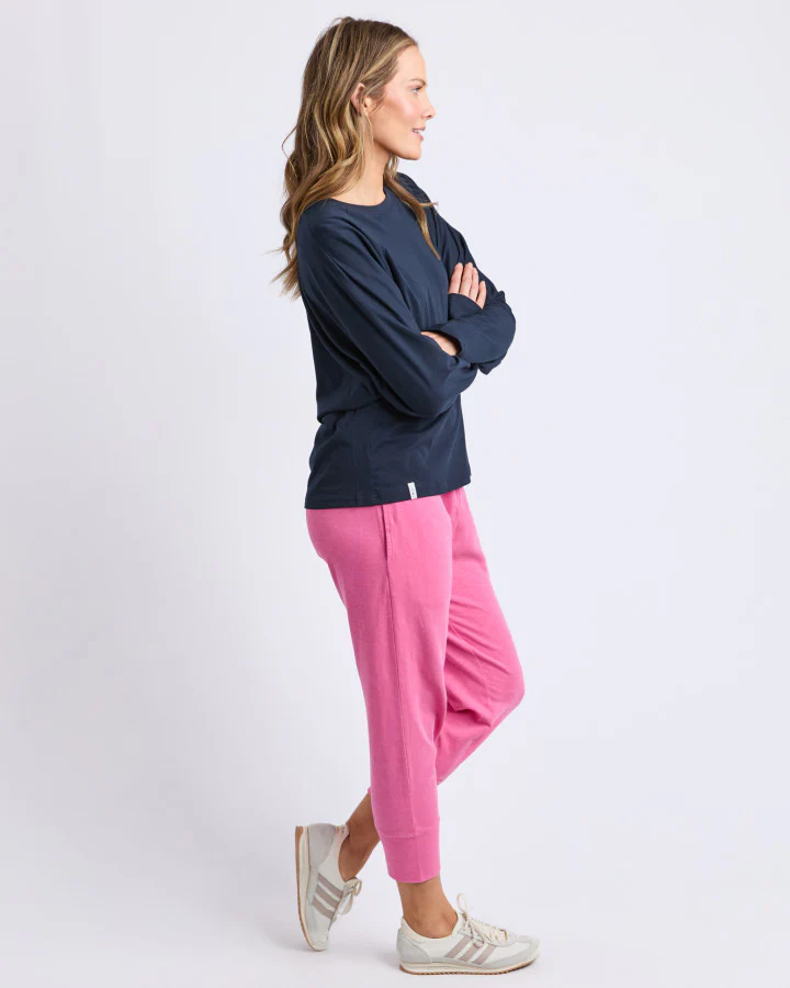 Hayden Long Sleeve Tee - Navy - Image 6