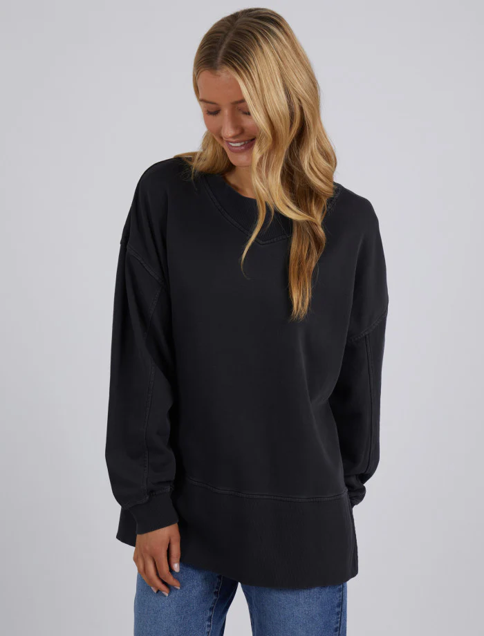 Heidi Crew - Washed Black - Image 5