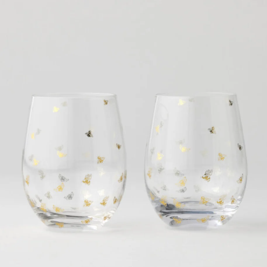 Honey Bee Tumblers Set of 2