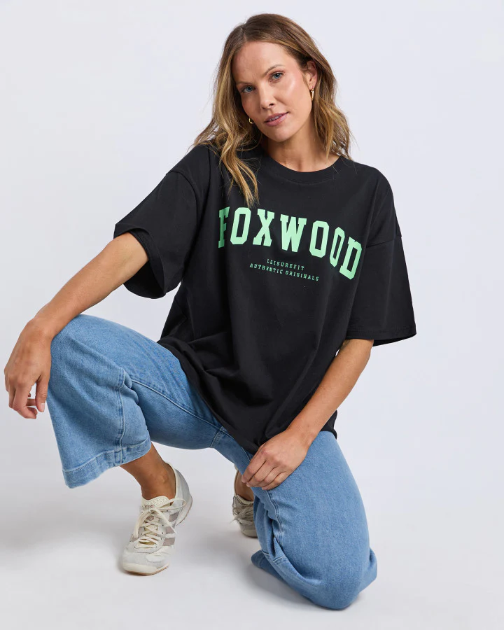Interval Tee - Washed Black with Bright Green - Image 5