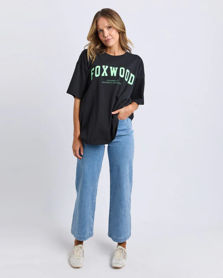 Interval Tee - Washed Black with Bright Green - Image 6
