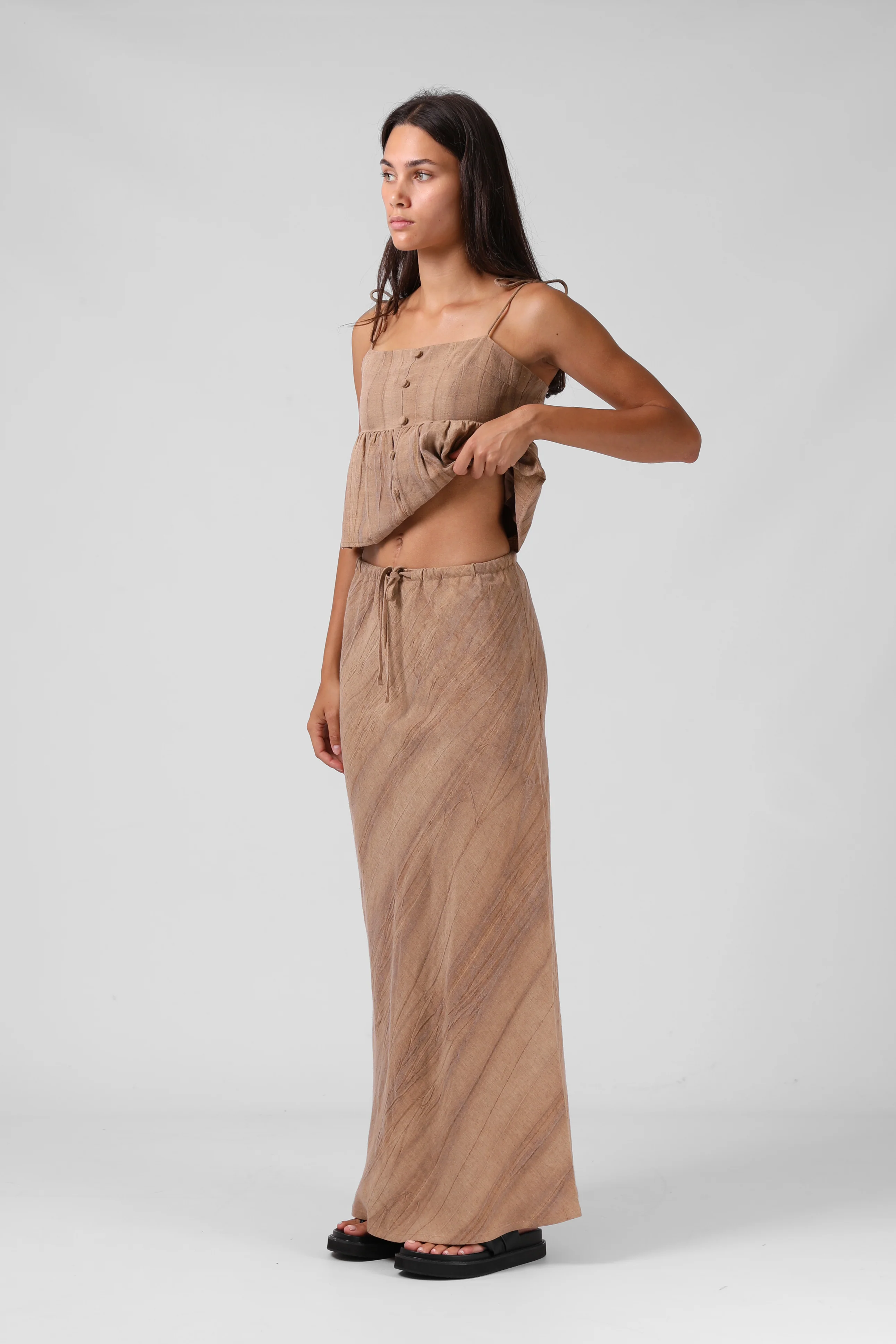 Isabella Midi Skirt - Cinnamon - Image 3