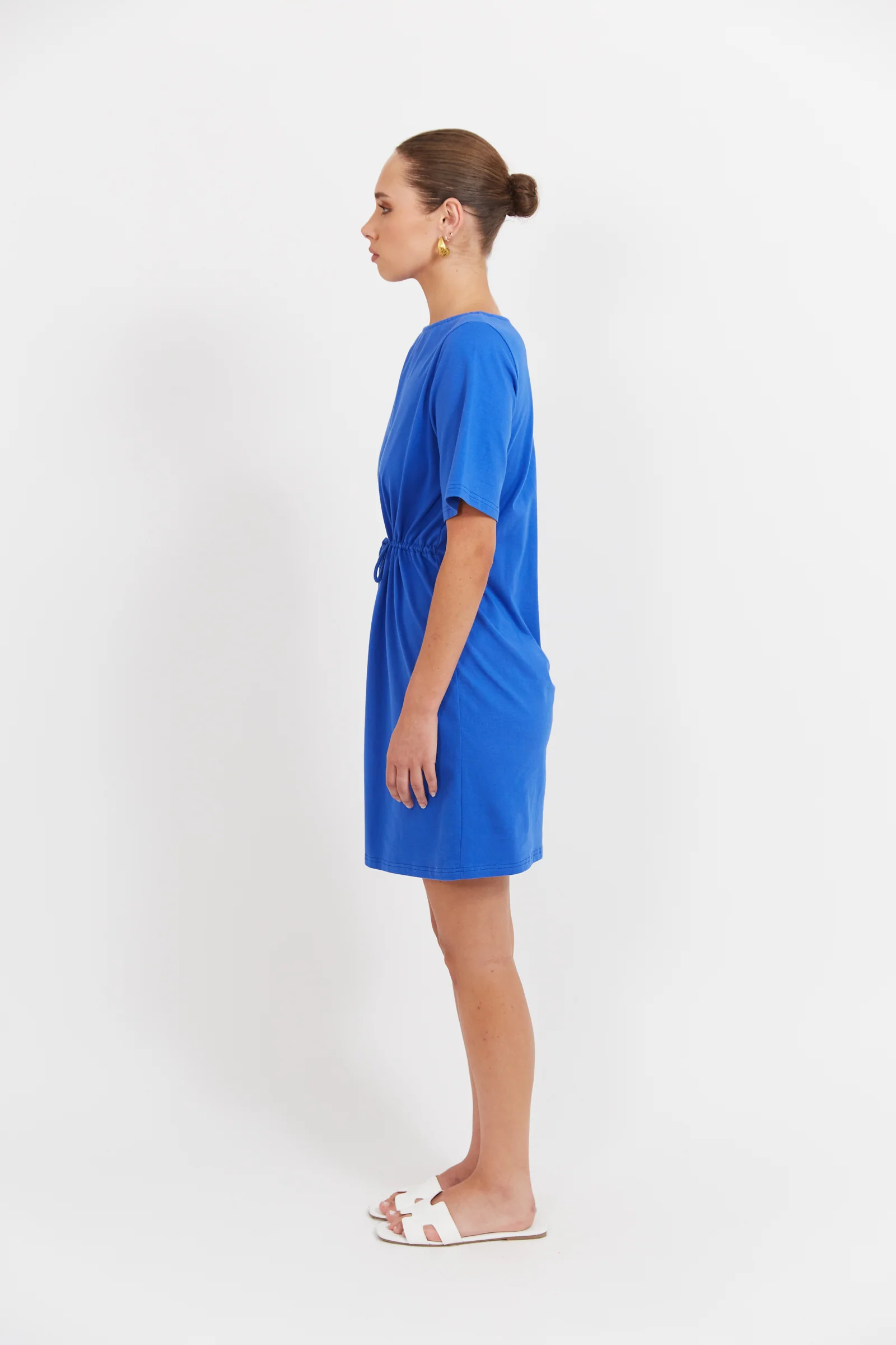 Jardin Tshirt Dress - Azul - Image 4