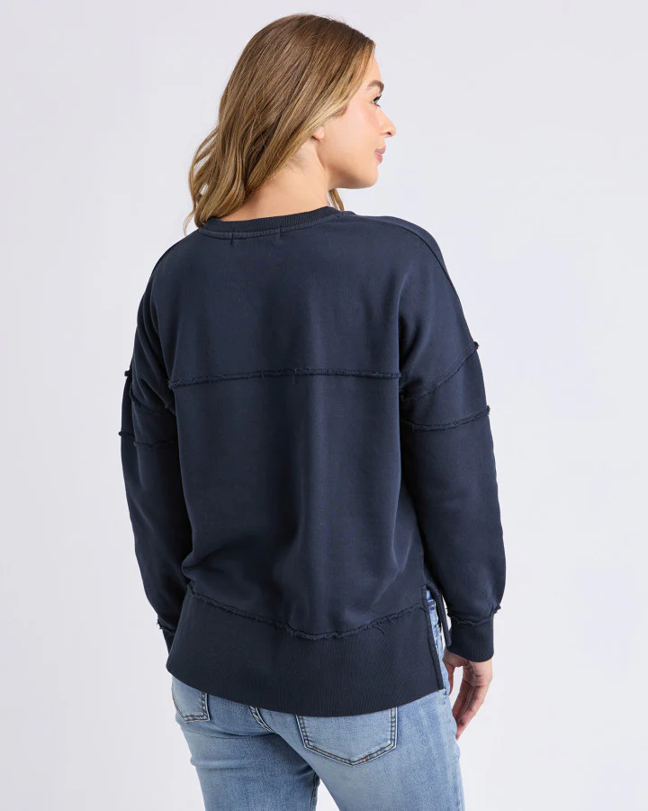 Jayne Throw On Fleece - Navy - Image 3