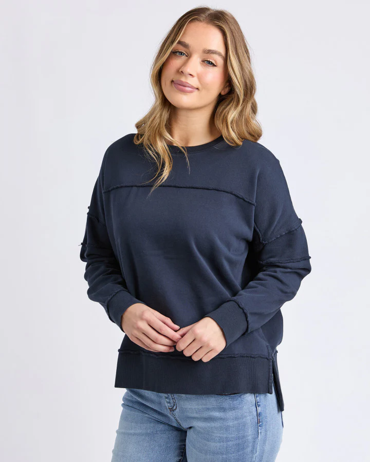 Jayne Throw On Fleece - Navy - Image 4