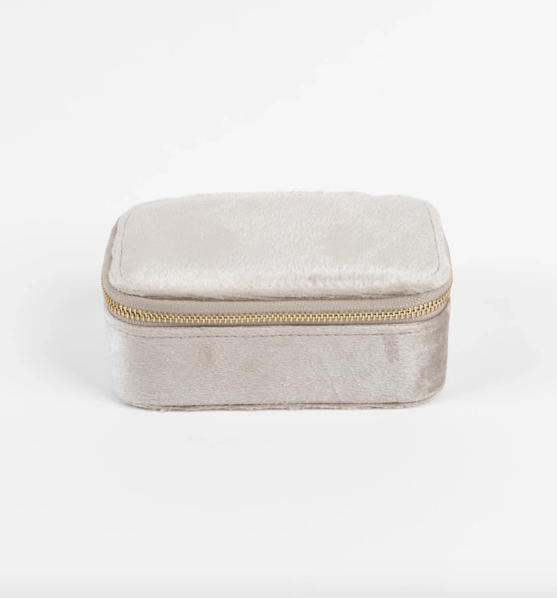Jewel Box - Beige Rectangle Velvet