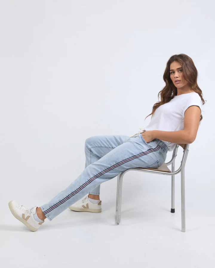 Juliette Taped Jogger - Vintage Pale Blue - Image 6