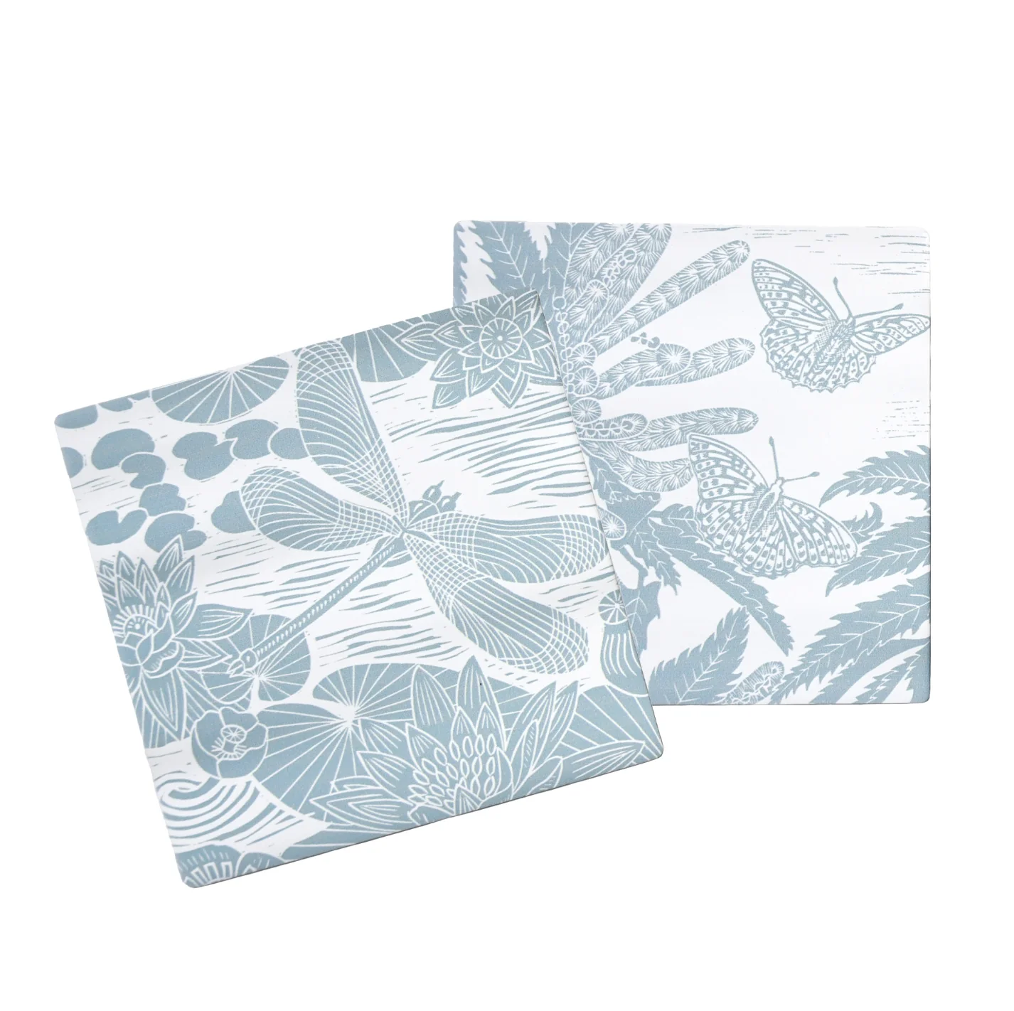 Kate Heiss Set of 2 Coasters - Powder Blue