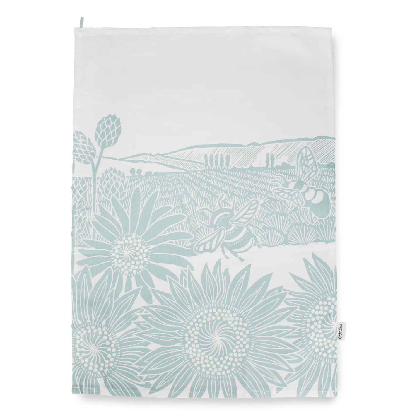 Kate Heiss Tea Towel - Powder Blue