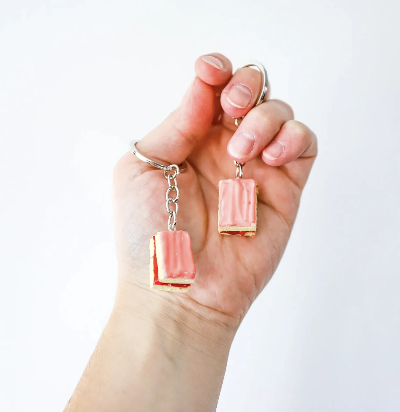 Keychain - Raspberry Slice