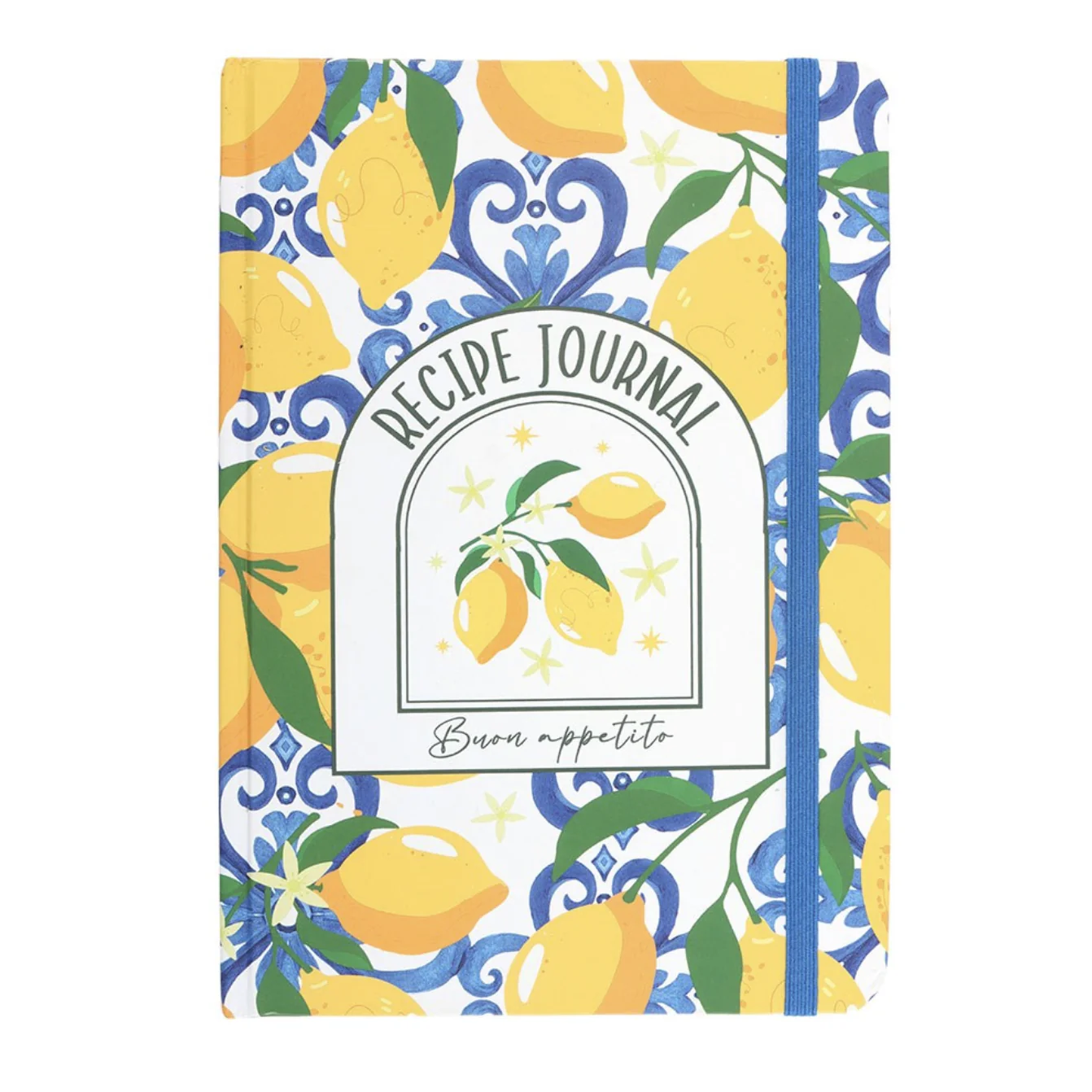 Lemon Print Recipe Journal