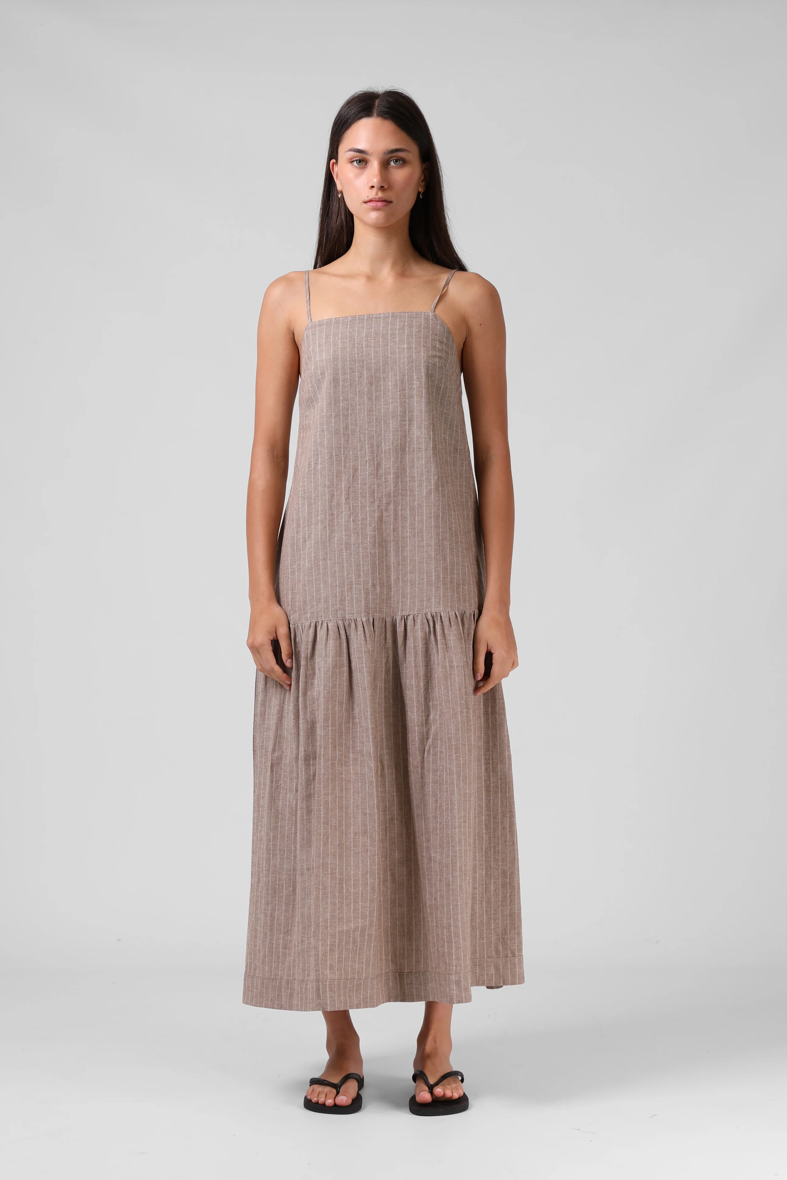 Lily Dress - Taupe - Image 4