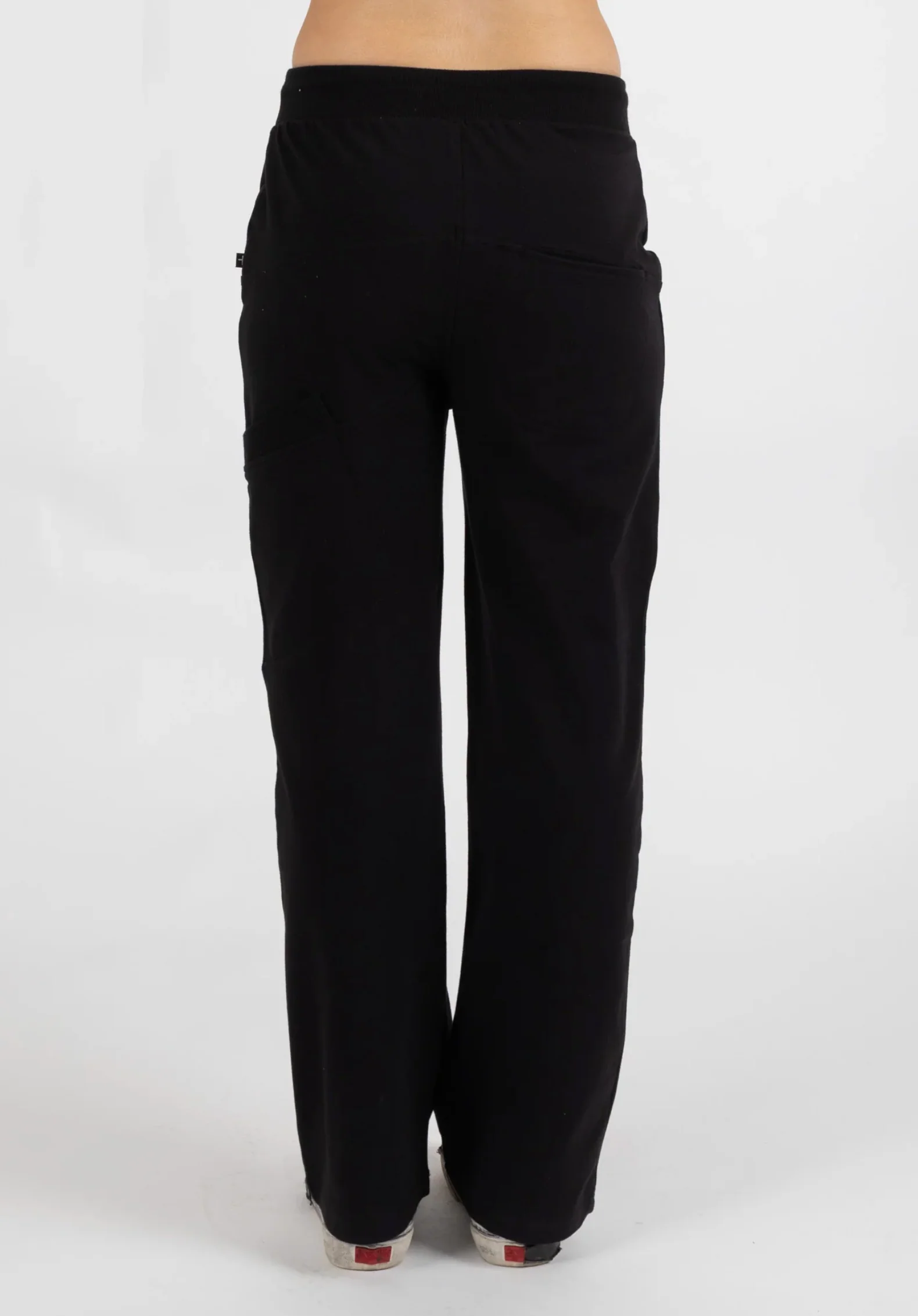 Loose Leg Escape Trackies - Black/Silver - Image 2