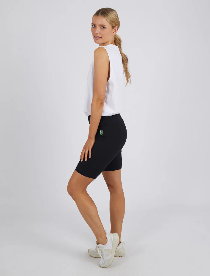 Luxe Rib Bike Short - Washed Black - Image 3