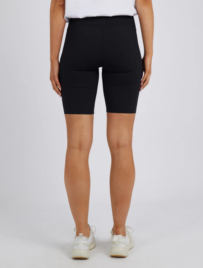 Luxe Rib Bike Short - Washed Black - Image 5