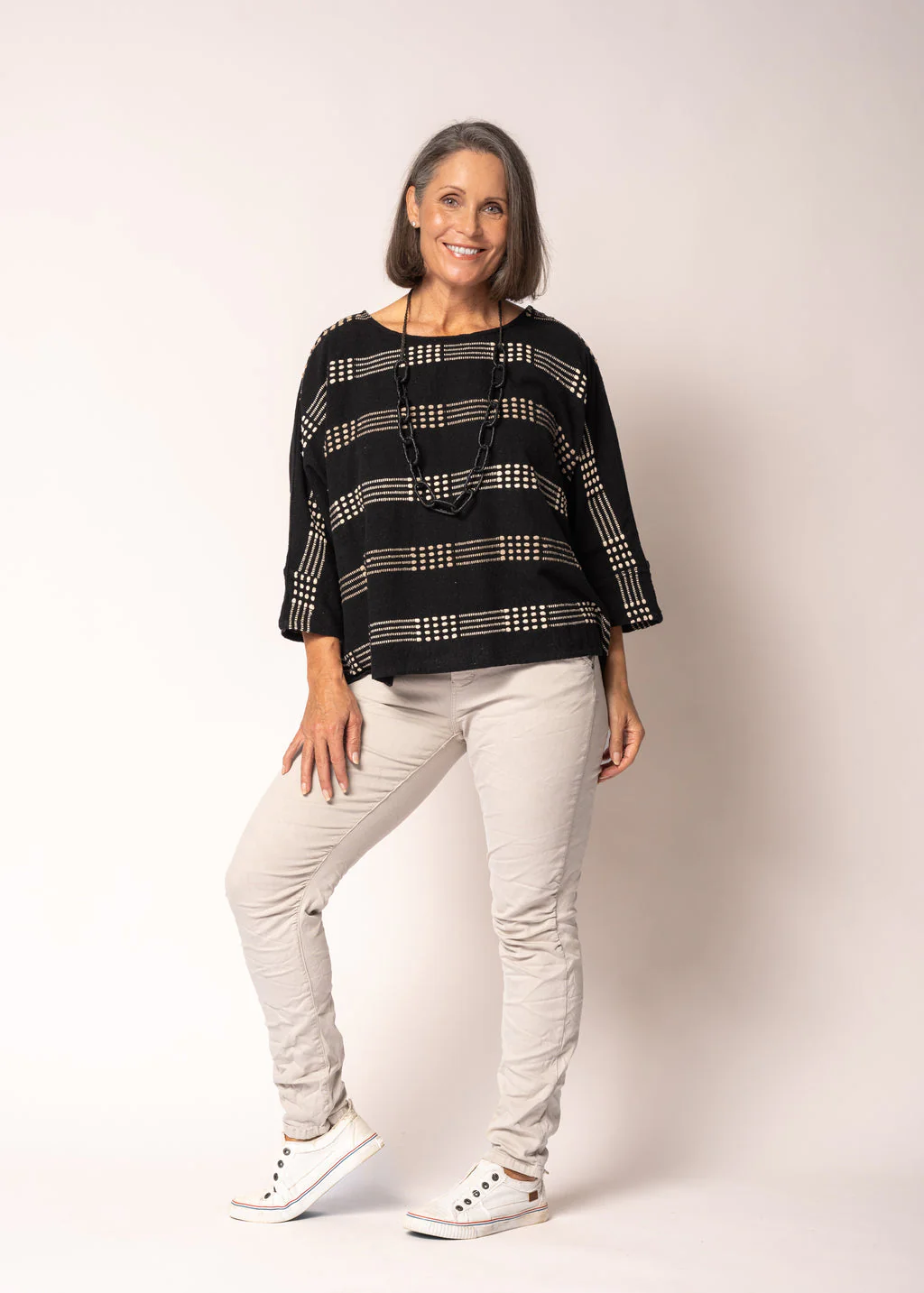 Malibu Cotton Top in Onyx - Image 2