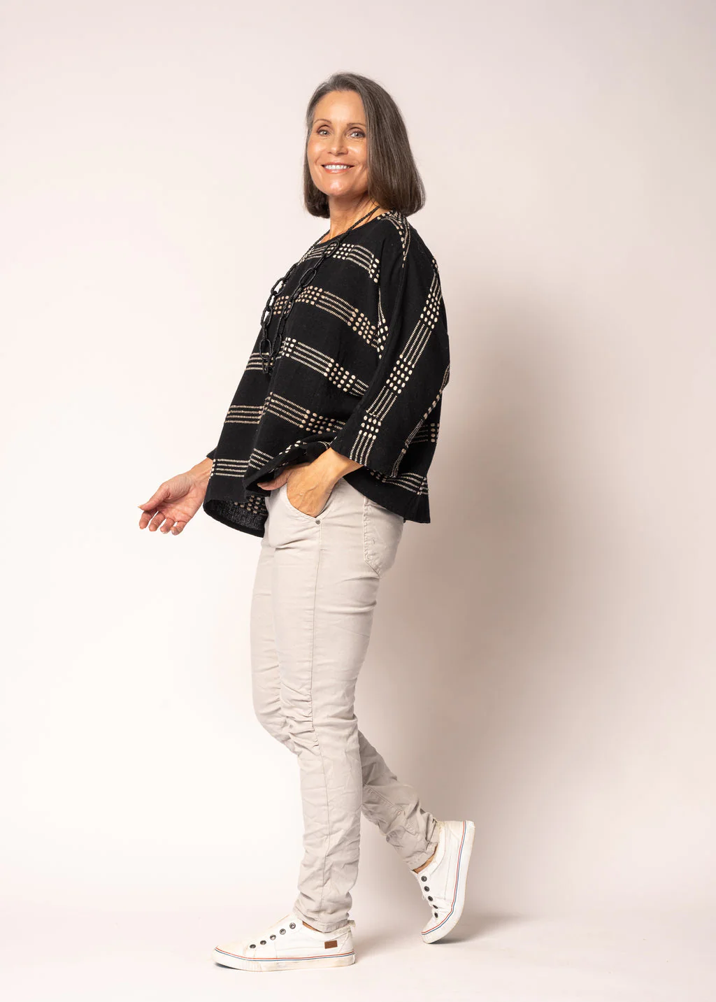 Malibu Cotton Top in Onyx - Image 4