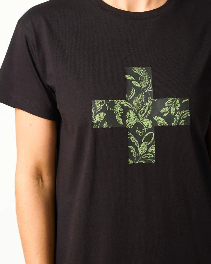 Maxie Tee Dress Ibiza Bloom - Black - Image 4