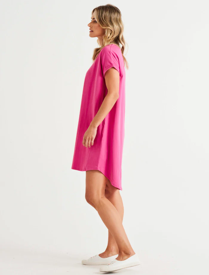 Maxine T-Shirt Dress - Azalea - Image 5