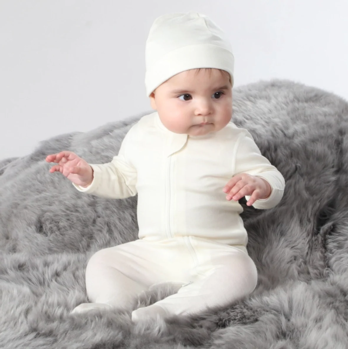 Merino Zip Babygrow - Image 4