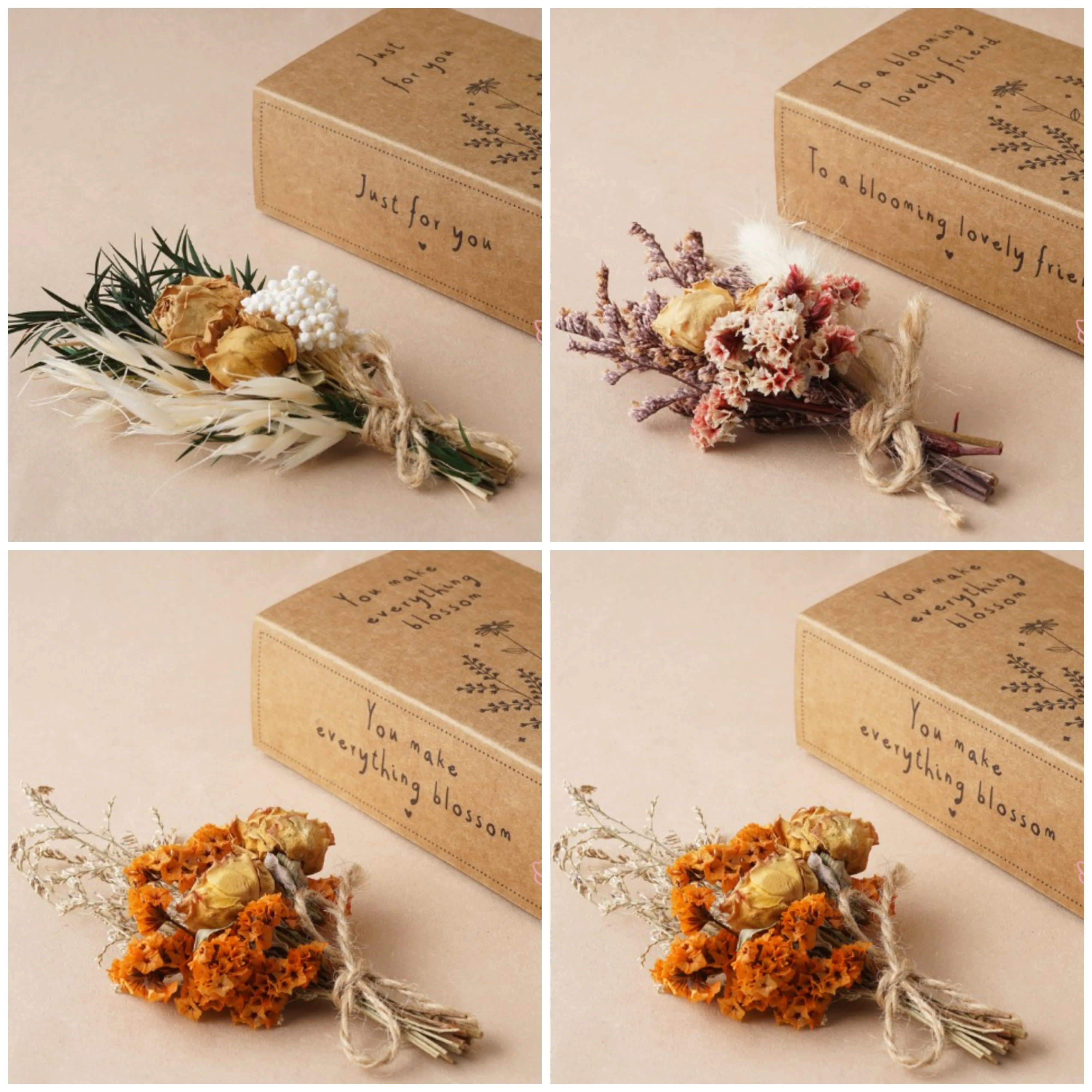 Mini Dried Flower Bouquet