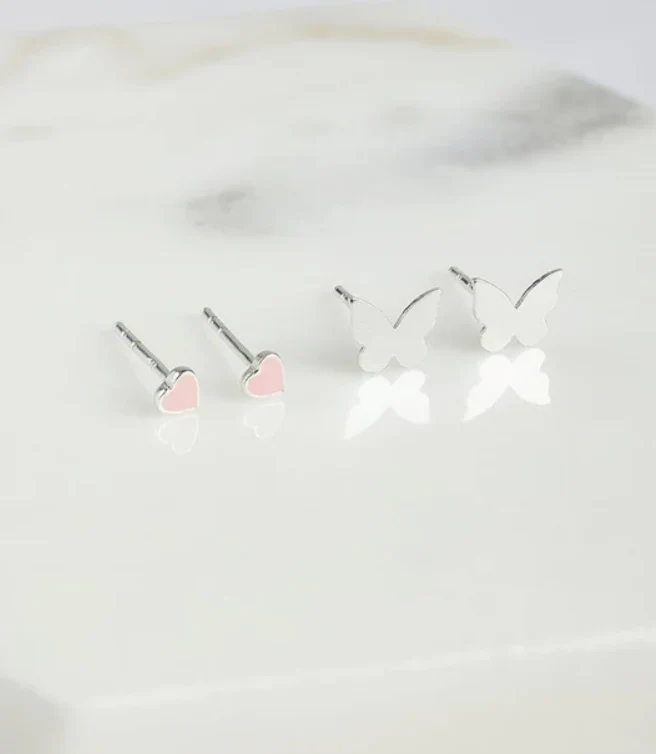 Mini Heart Stud Set