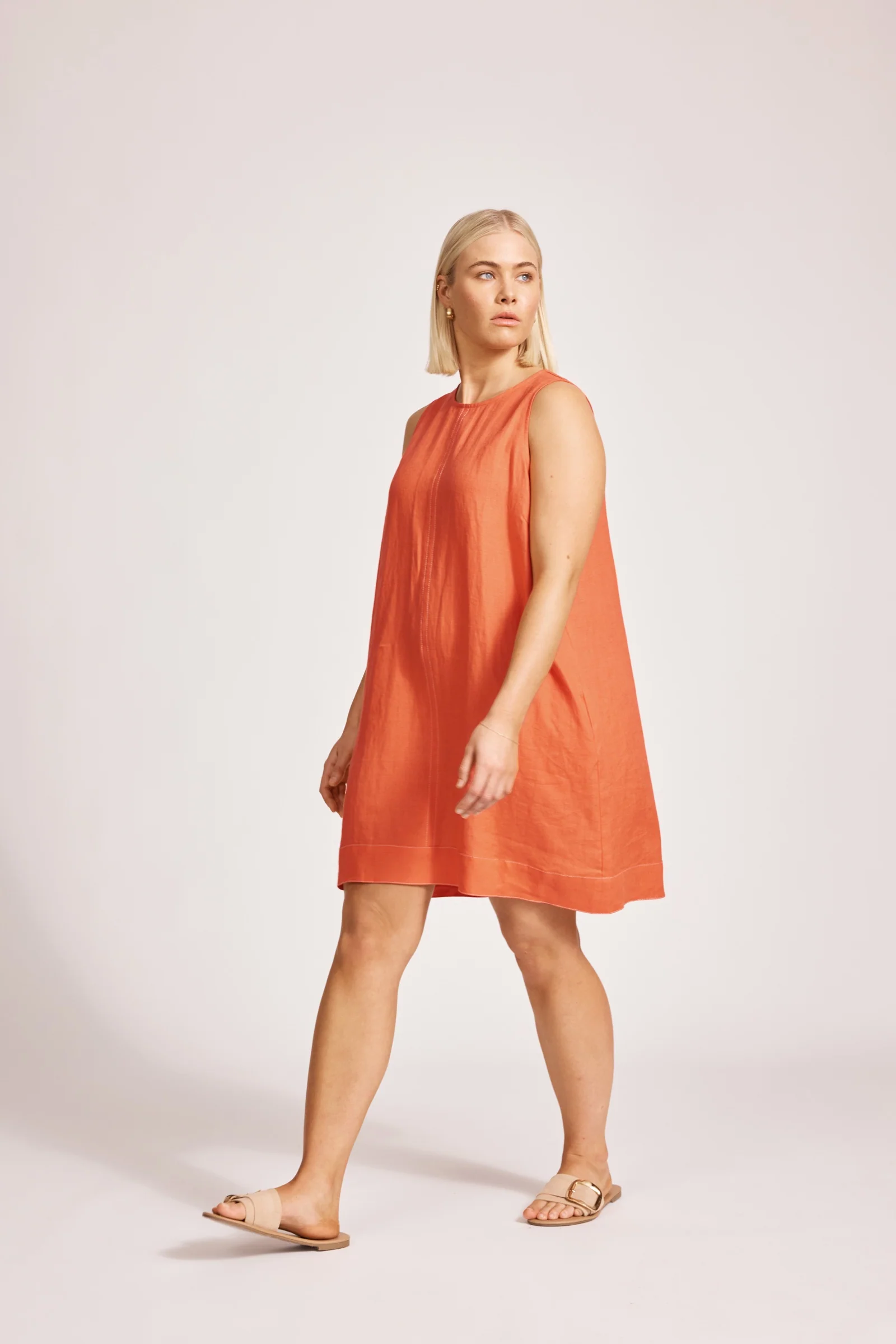 Miramar Tank Dress - Coral