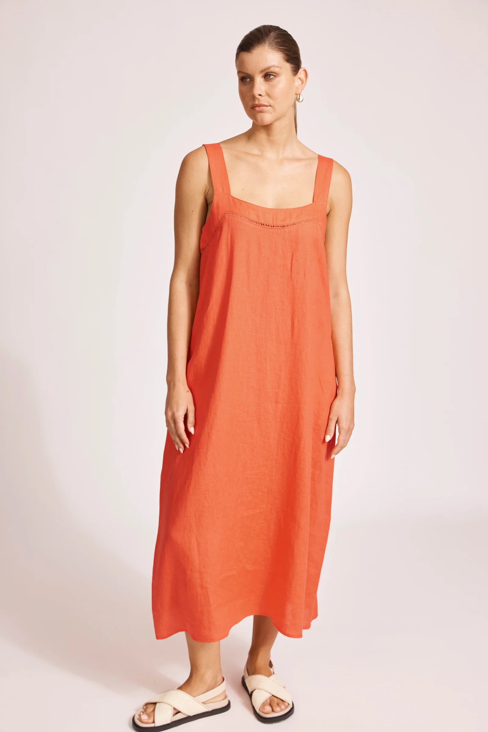 Miramar Tank Maxi Dress - Coral - Image 2