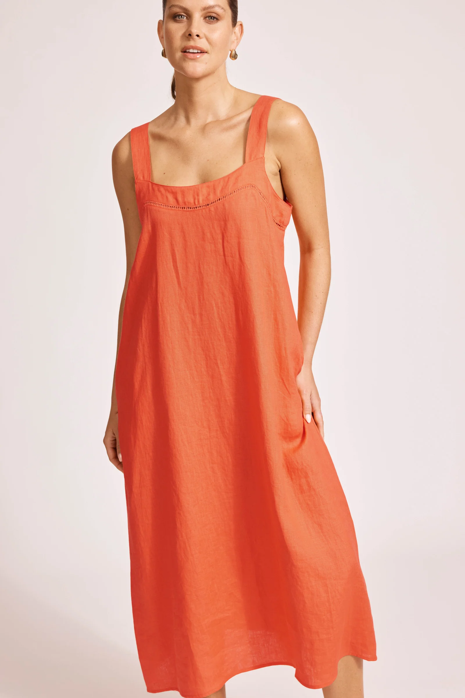 Miramar Tank Maxi Dress - Coral - Image 3