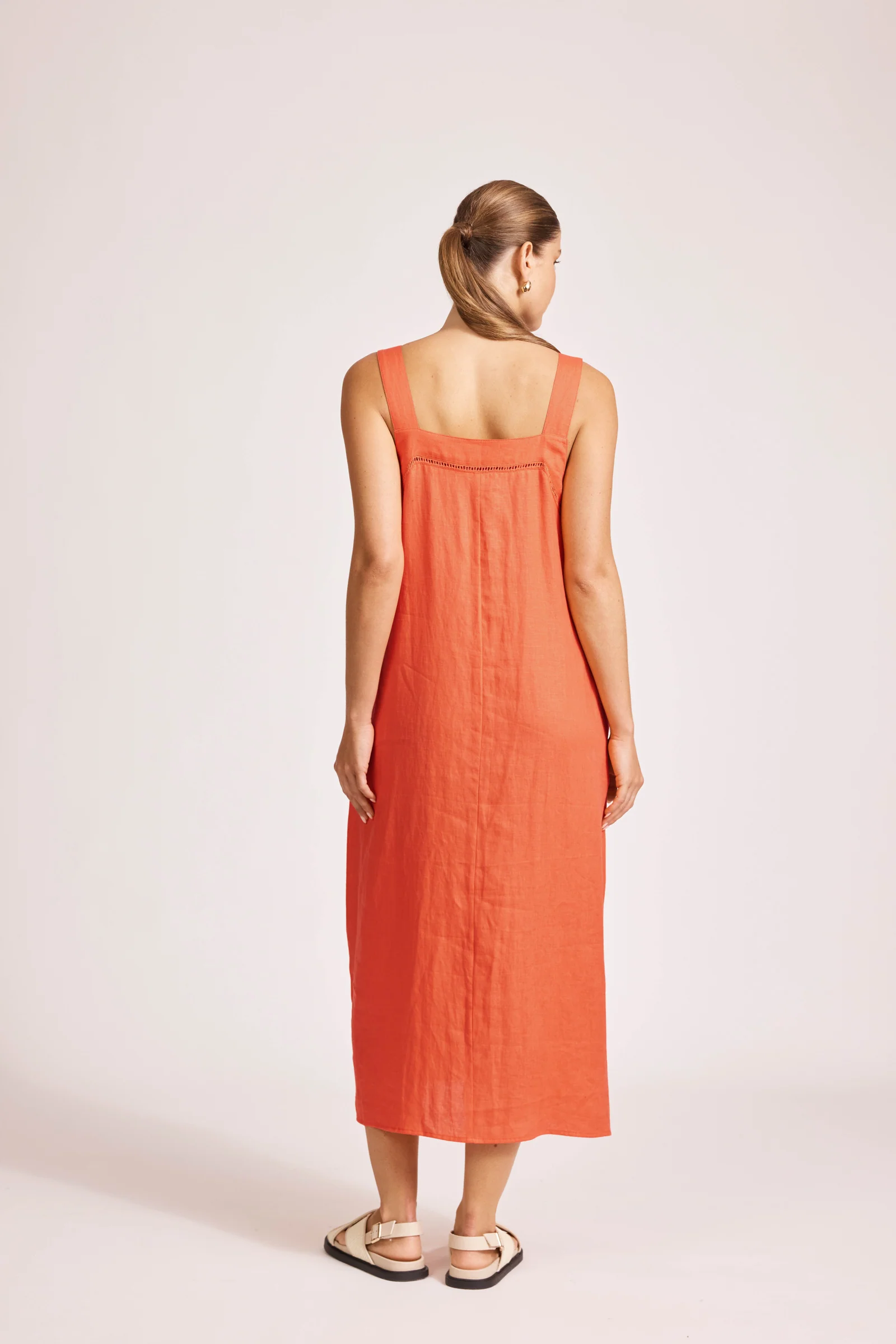 Miramar Tank Maxi Dress - Coral - Image 4