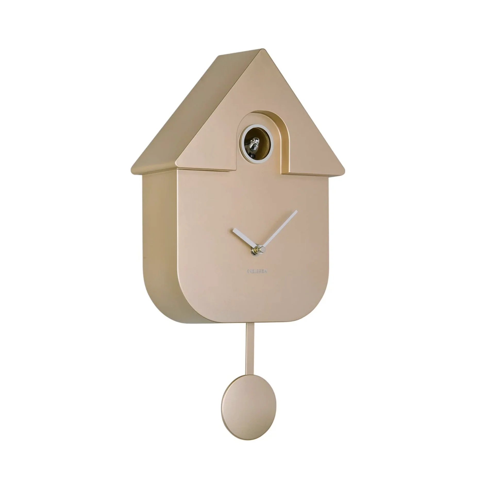 Modern Cuckoo Clock - Metallic Rose Gold