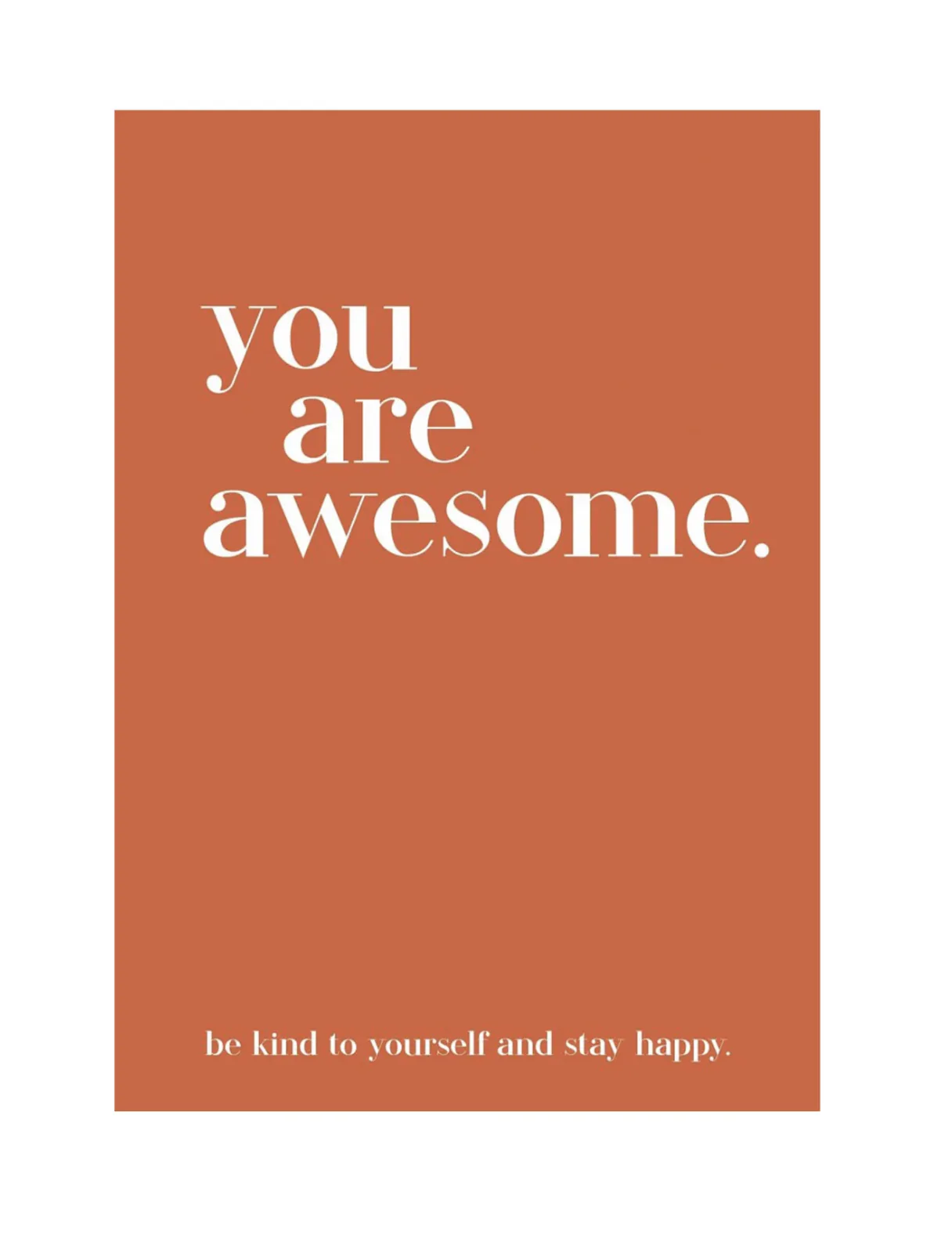 Modern Quotable You are Awesome Book