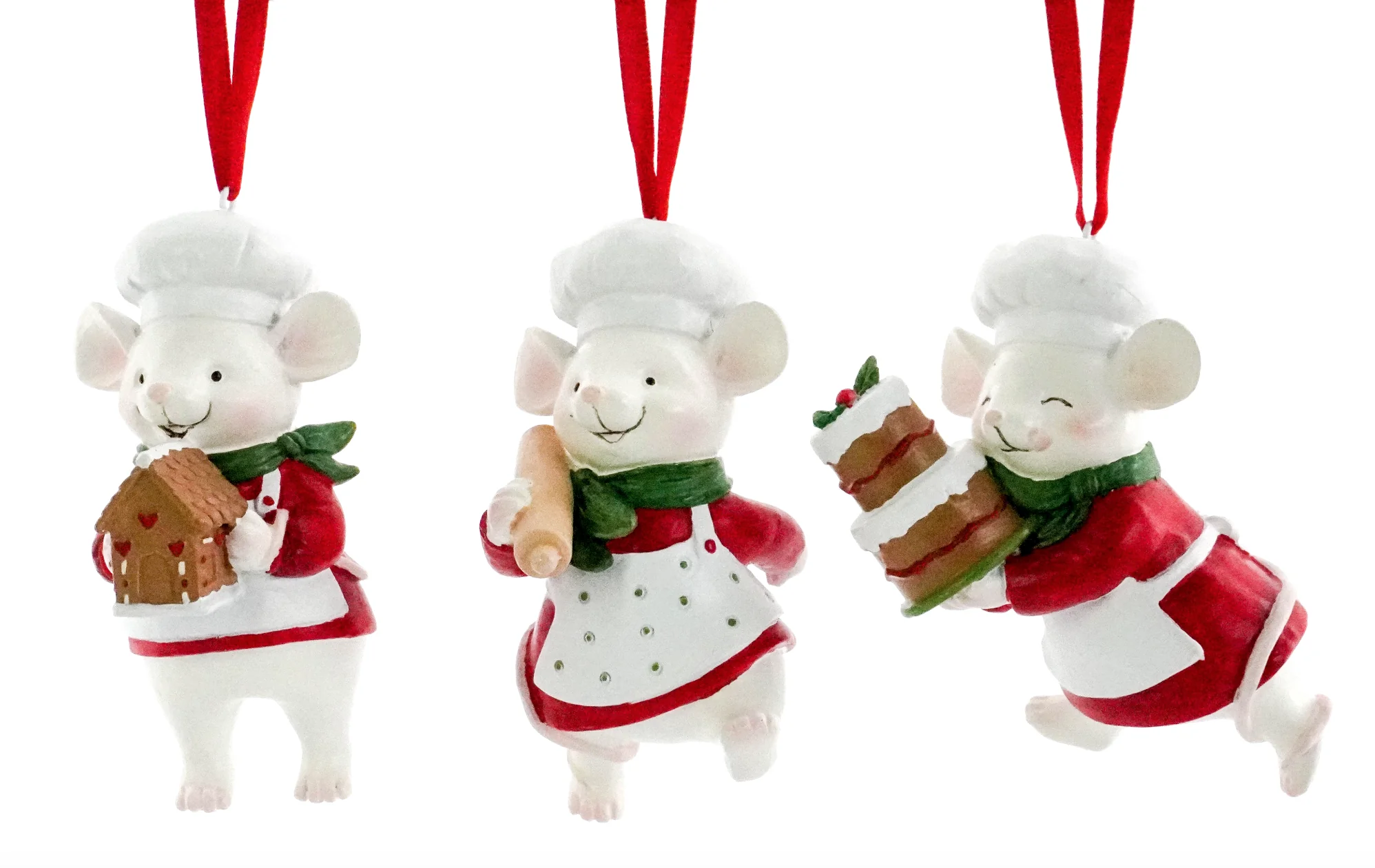 North Pole Tree Hangers - Mice Bakers/Cake