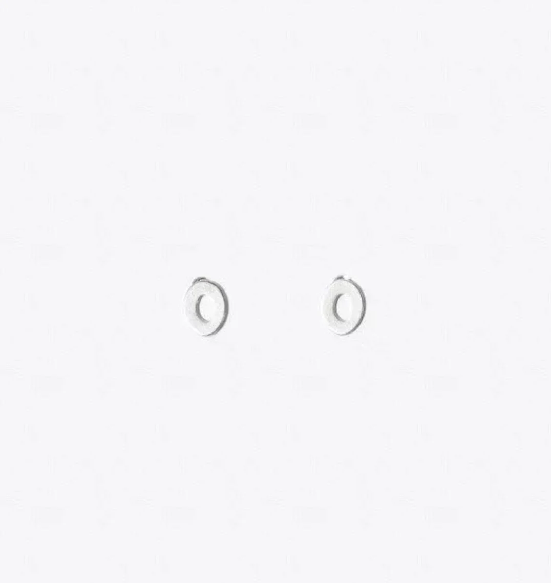 Noughts Silver Earrings