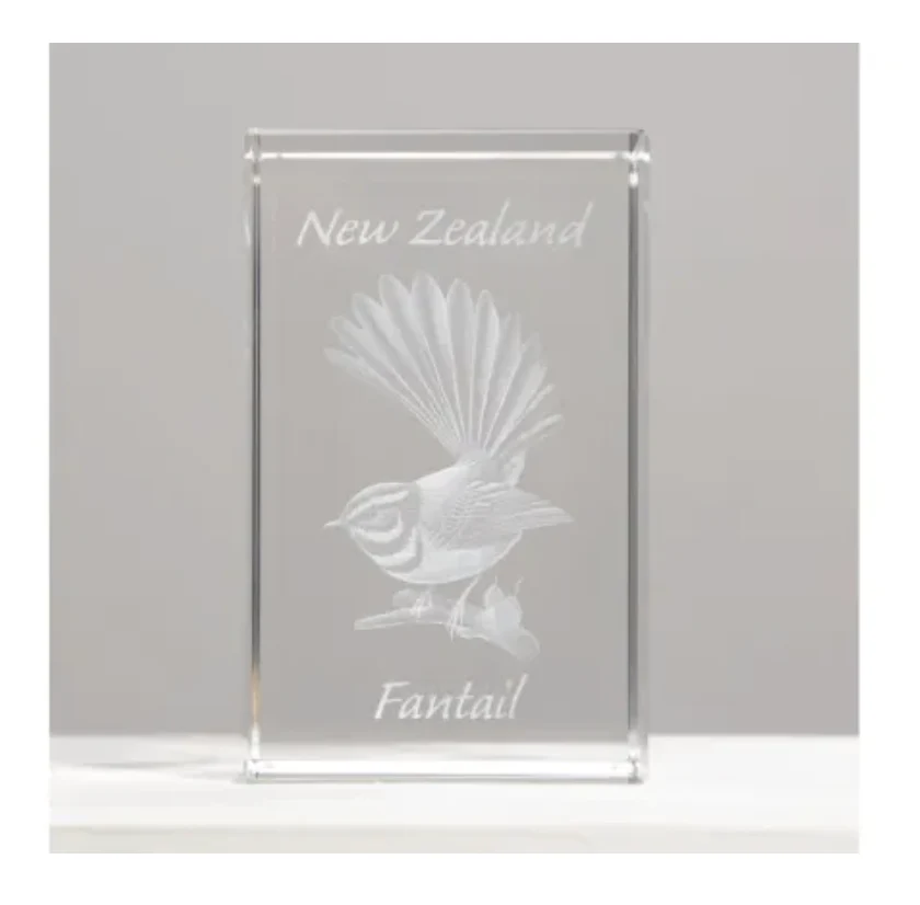 NZ Fantail Laser Design Paper Weight