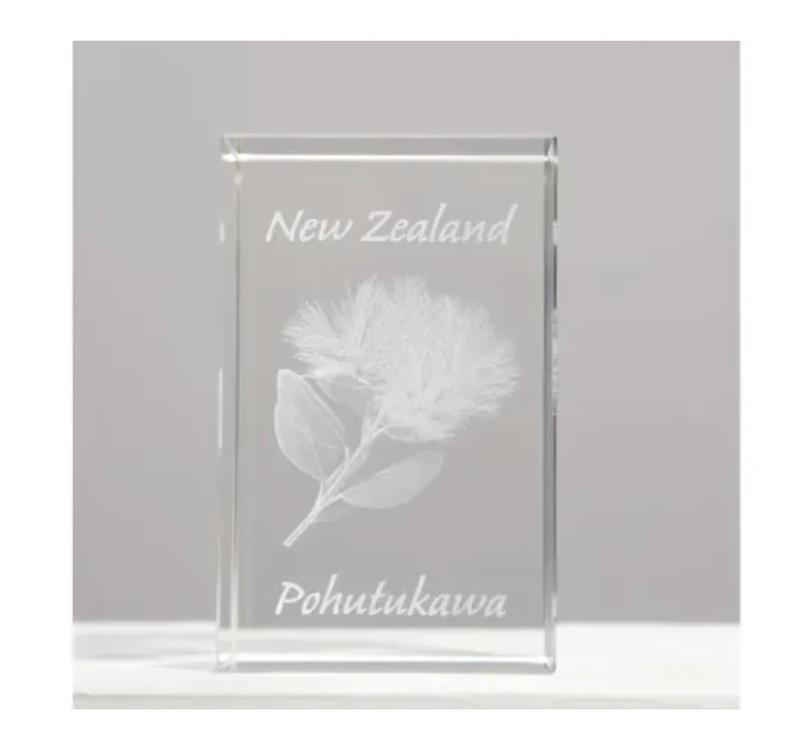 NZ Pohutukawa Laser Design Paper Weight