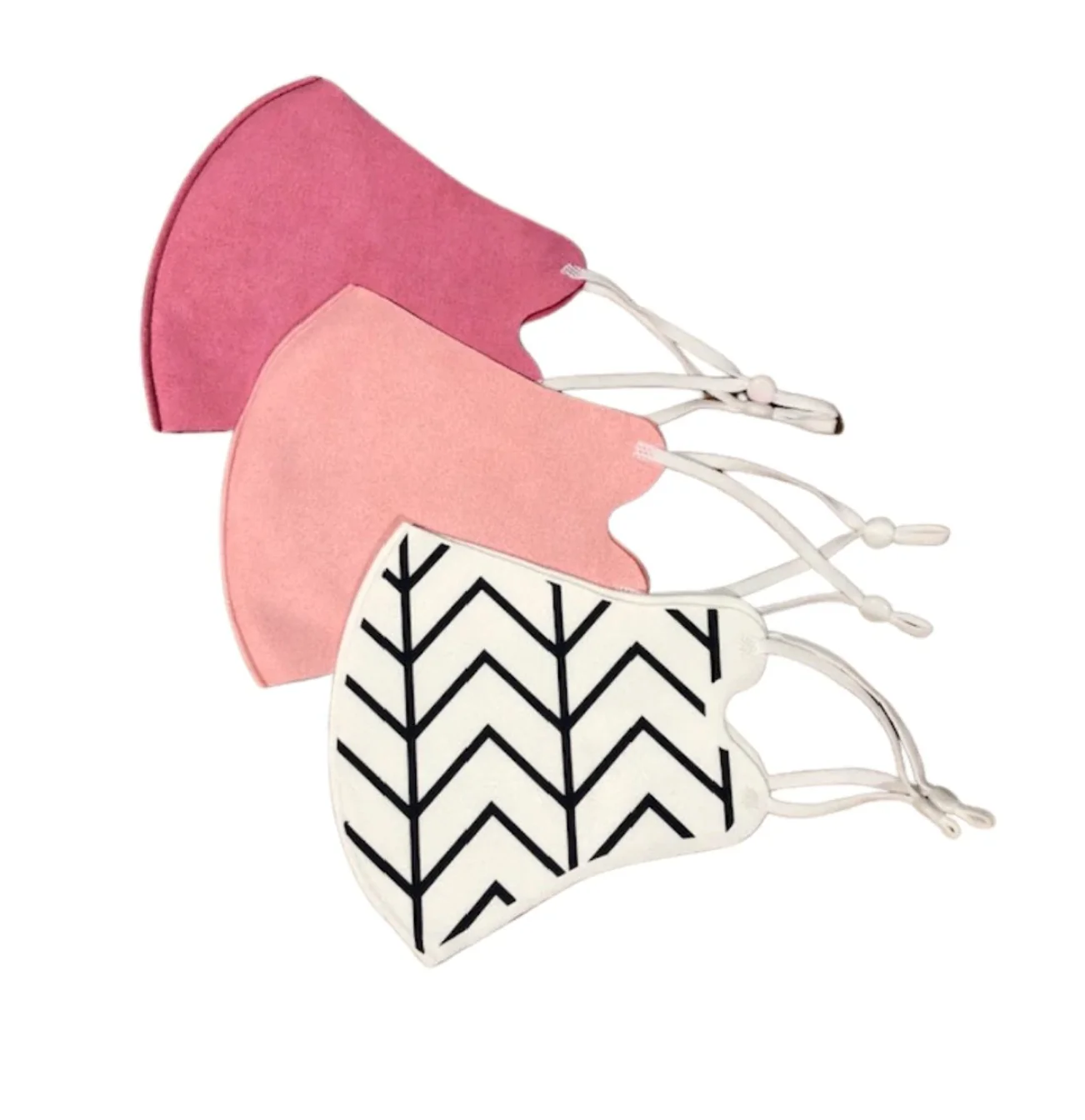 Pack of 3 Face Masks - Pretty In Pink