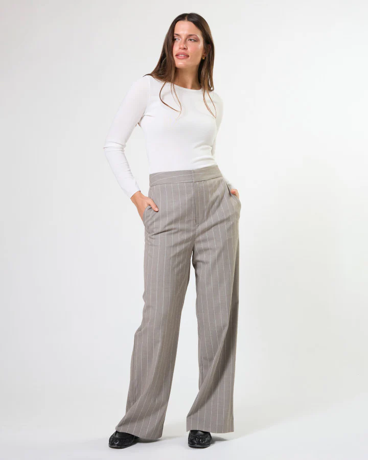 Palermo Pant - Almond Stripe - Image 4