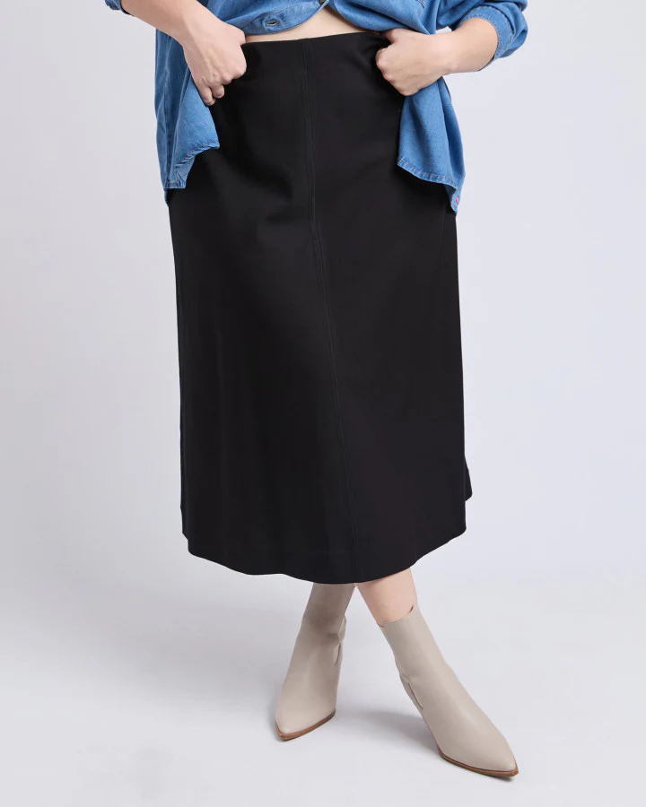 Penny Ponte Skirt - Black - Image 7