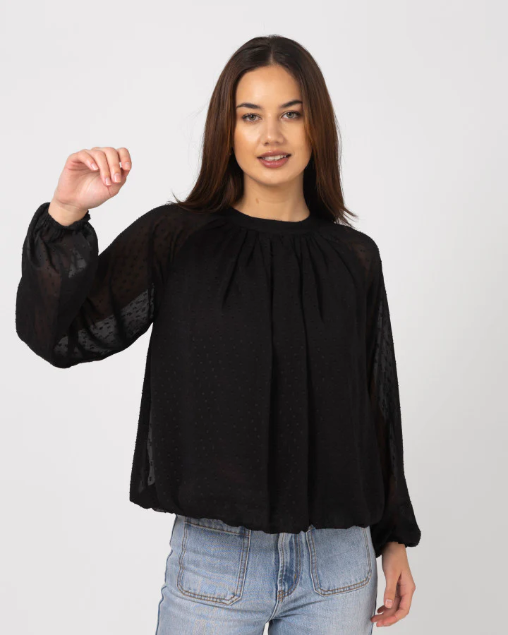 Pippa Blouse - Black - Image 6