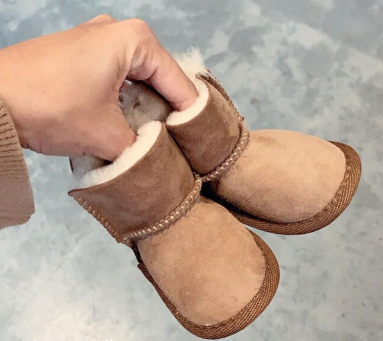Platinum Baby Bootie - Chestnut - Image 2