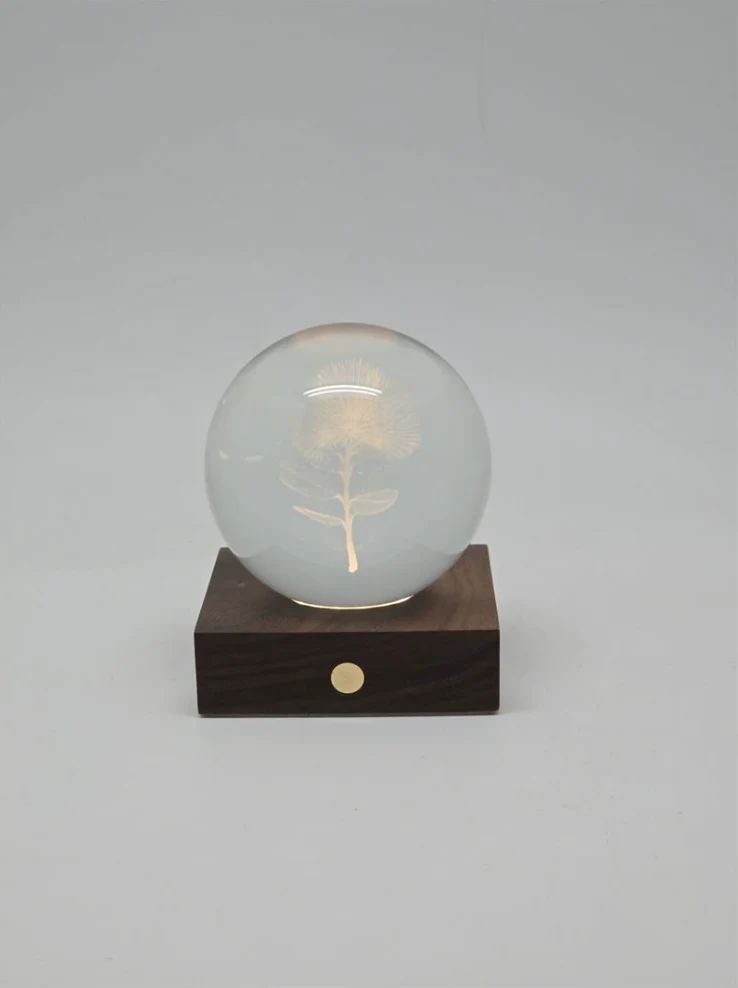 Pōhutukawa - 3D Laser Engraved LED Light - Image 2