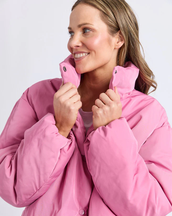 Poppy Puffer Jacket - Quartz Pink - Image 5