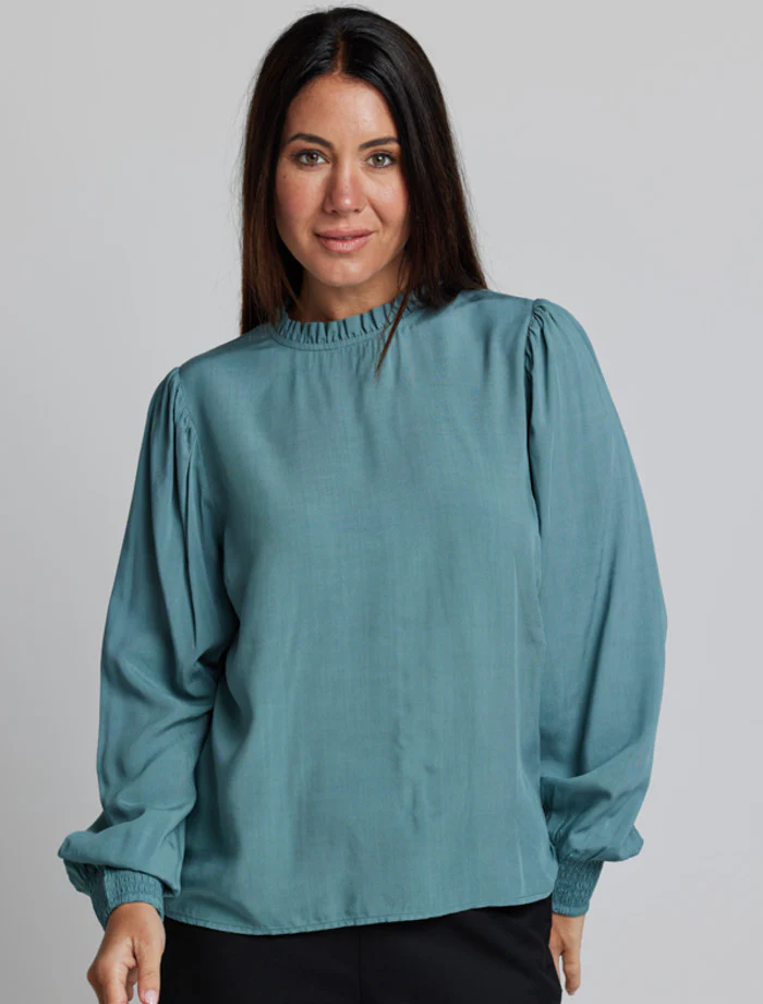 Prospect Blouse - Blue Teal - Image 3