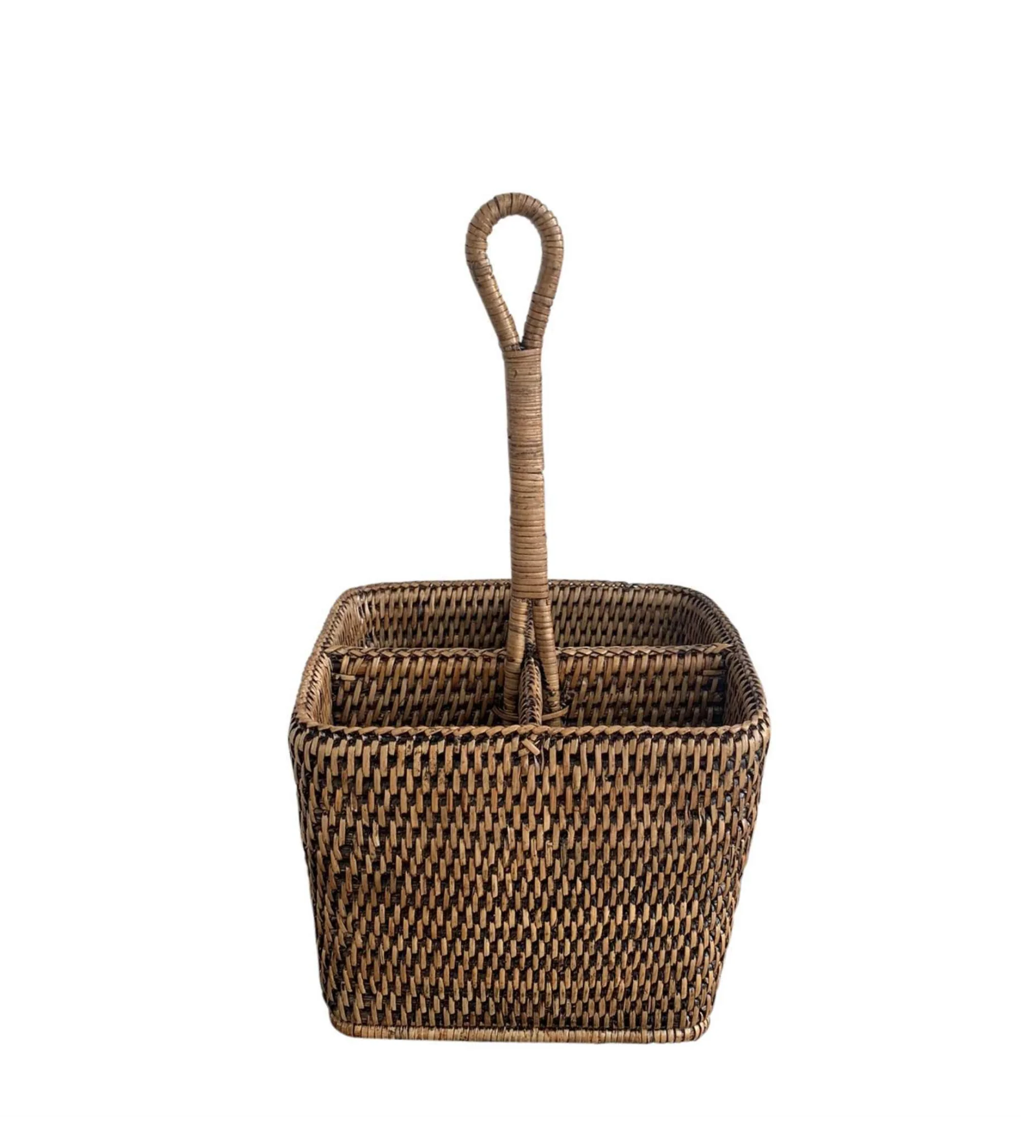 Rattan Condiment Holder - Brown